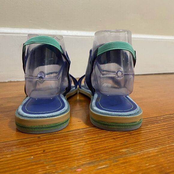 Kelsi Dagger Women’s Size 9 Brooklyn Rogan Sandals Blue Slingback Flats Suede - Picture 5 of 10